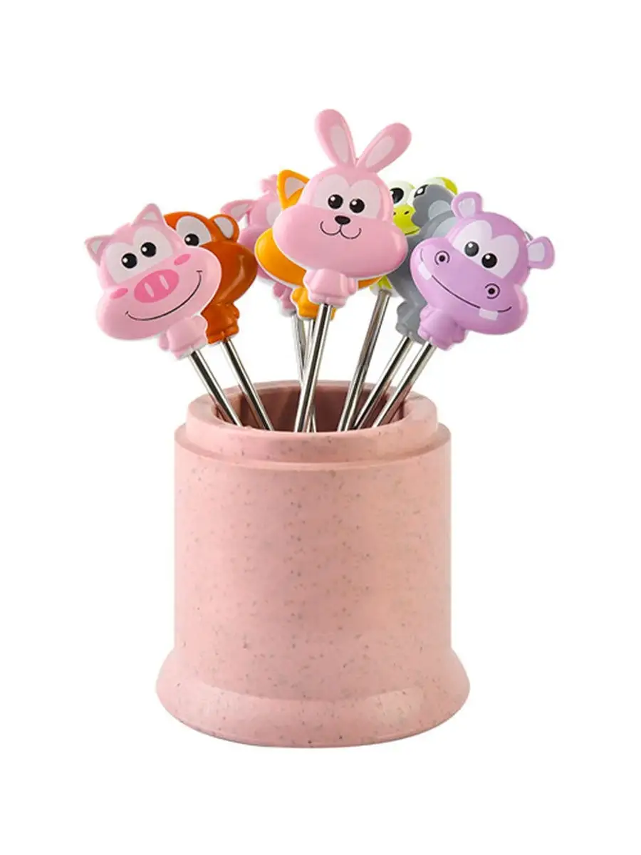 Набор шпажек для канапе ANIMAL FRUIT FORK, 8 шт