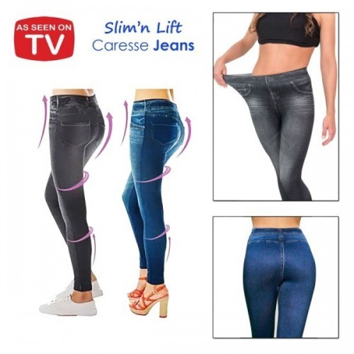 Синие леджинсы Slim and Lift, комлект 3 шт