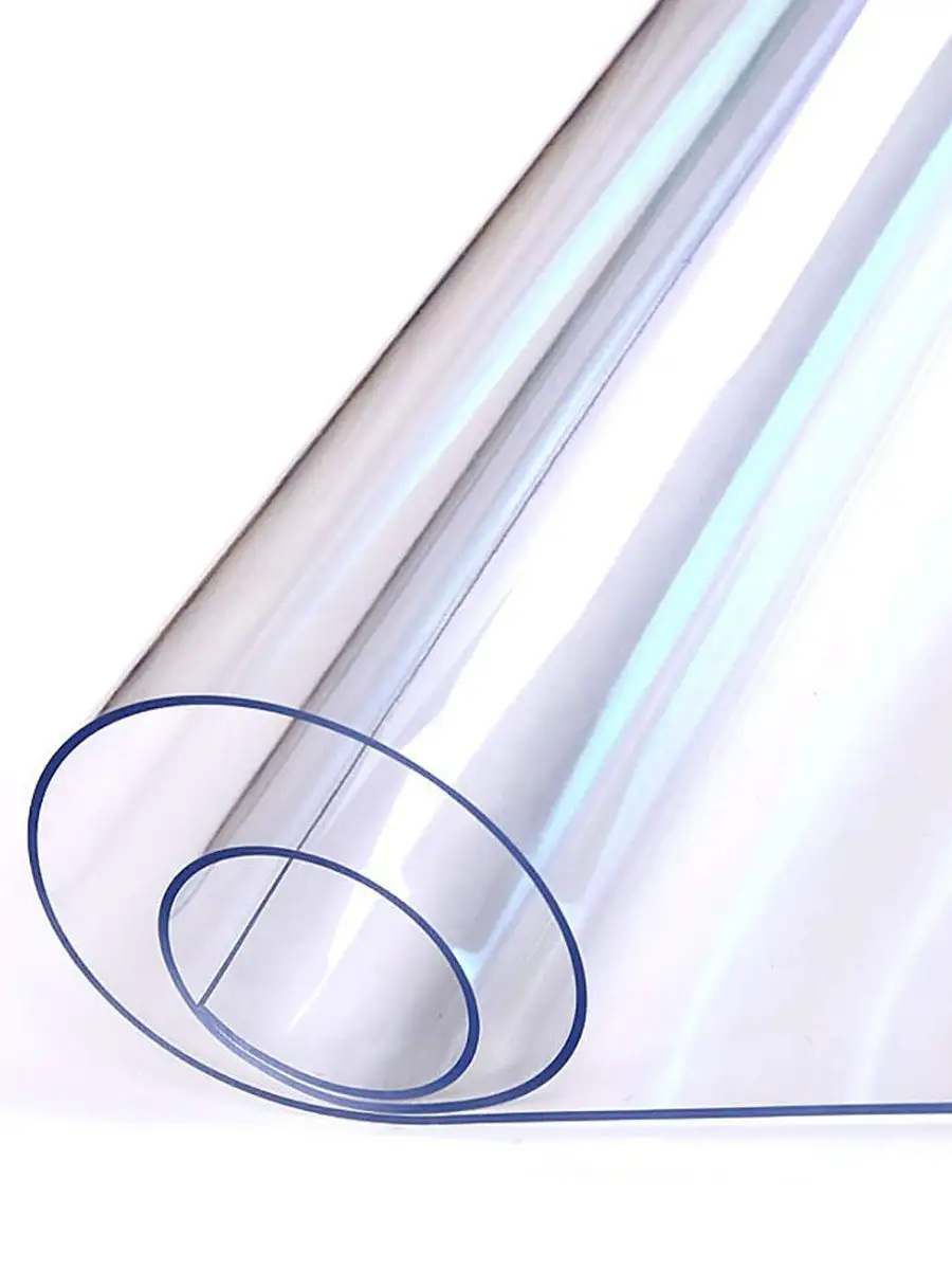 Гибкое стекло, прозрачная скатерть Soft Glass, 120х60 см