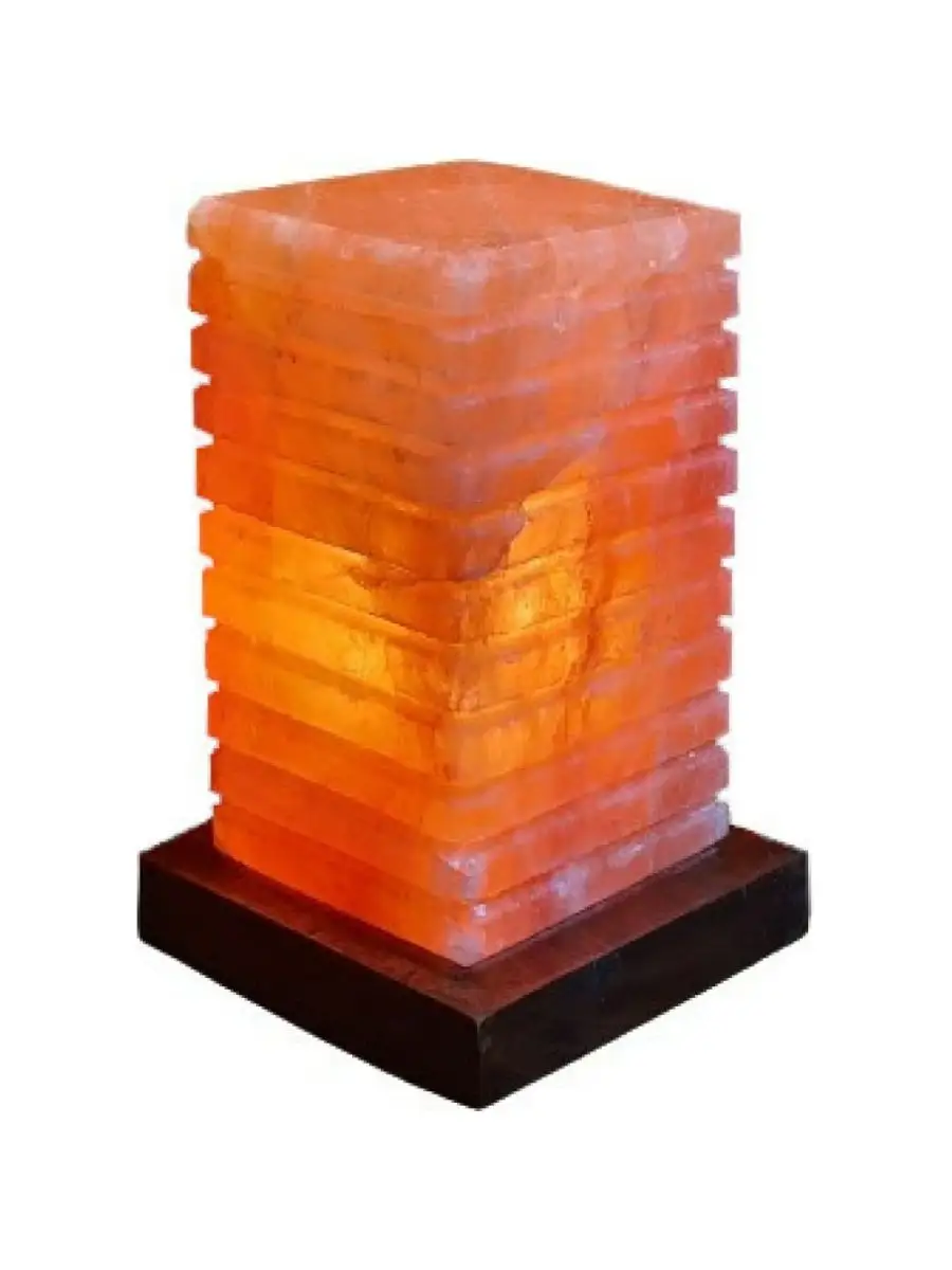 Солевая лампа Прямоугольник 10х10х15 см с вырубкой Himalayan Salt Lamp Retangular 4x4x6 inc
