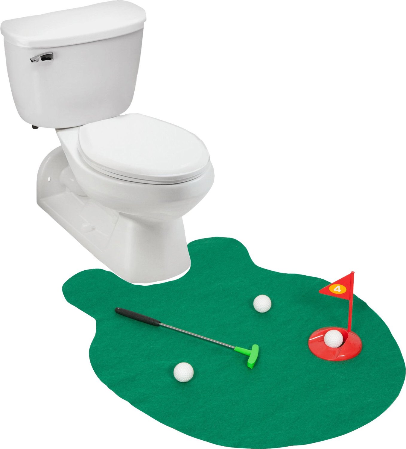 Гольф для игры в туалете Toilet Golf
