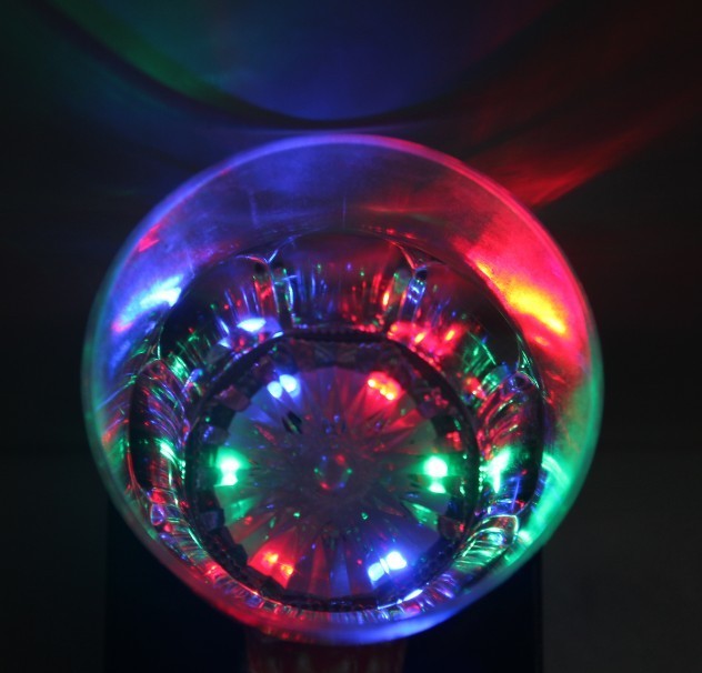 Восьмиугольный светящийся бокал для виски Bubble Rocks