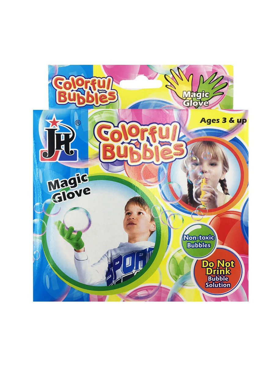 Набор для создания мыльных пузырей с волшебными перчатками Colorful Bubbles