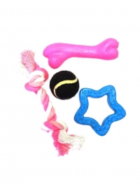 00014396 Игровой набор для щенков и собак мелких пород Puppy Toy Set, 4 предмета