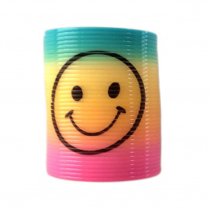 Color-Random-Simle-Face-Classic-Protean-Rainbow-Circle-Folding-Plastic-Spring-Coil-Children-s-Creative-Magical
