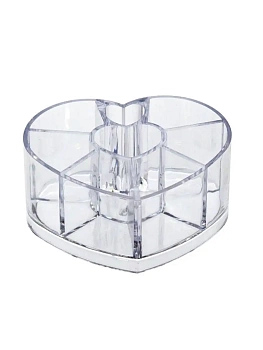 Подставка для косметики Cosmetic Organizer 8001 Сердце, 8 ячеек