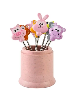 Набор шпажек для канапе ANIMAL FRUIT FORK, 8 шт