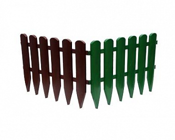 00039801 Садовое ограждение Штакетник, 2.4 м х 40 см