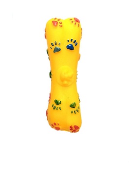 00013959 Игрушка-пищалка для собак Косточка с лапками, 15 см