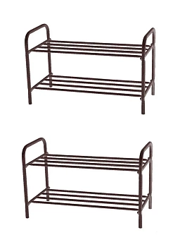 Двухъярусная этажерка для обуви Shoe Rack, 42х20х25 см