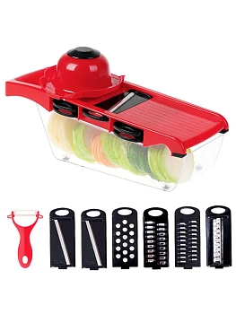 Терка-овощерезка Mandoline Slicer 6 in 1 c контейнером