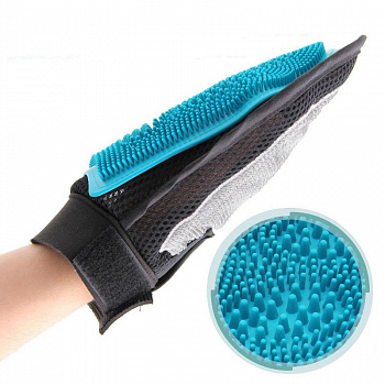 00014544 Варежка для груминга 3 в 1 Grooming Glove Лапка