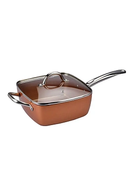 Универсальная  сковорода Copper Cook Deep Square Pan