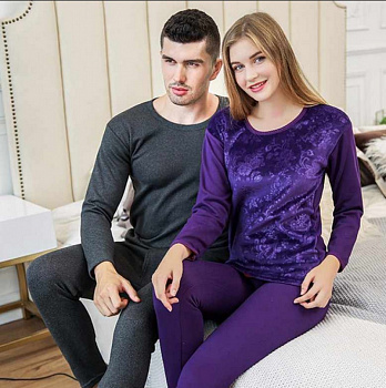 00017232 Женское термобелье с подкладкой из велюра