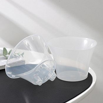 00040302 Кашпо с дренажной вставкой Лагуна, 0.6 л