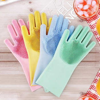 00011662 Многофункциональные силиконовые перчатки Magic Brush, 2 шт