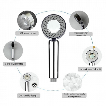 Двусторонняя душевая лейка Multifunctional Faucet, 3 режима полива