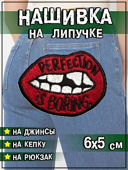Патч термоклеевой Губы Perfection, 6х4.5 см