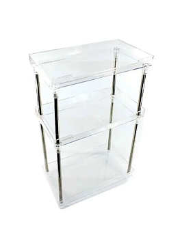 Акриловая 3х-ярусная этажерка Omnip Tent, 32х12х52 см