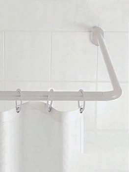 Угловой карниз для ванной комнаты Corner Shower Rods Kit